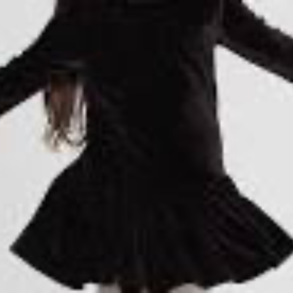 NWOT Black Velvet Dress